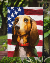 Load image into Gallery viewer, Bruno Jura Hound Dog American Flag Garden Flag - Outdoor Decorative Yard Flag CK6464GF