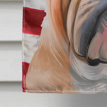Load image into Gallery viewer, English Bulldog Dog American Flag Flag Canvas House Size CK6468CHF