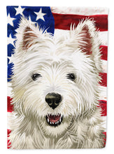 Load image into Gallery viewer, Cairn Terrier Dog American Flag Flag Canvas House Size CK6471CHF
