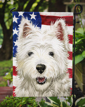 Load image into Gallery viewer, Cairn Terrier Dog American Flag Garden Flag - Outdoor Decorative Yard Flag CK6471GF