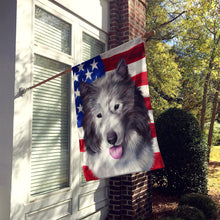 Load image into Gallery viewer, Canadian Eskimo Dog American Flag Flag Canvas House Size CK6473CHF
