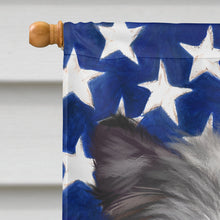 Load image into Gallery viewer, Canadian Eskimo Dog American Flag Flag Canvas House Size CK6473CHF