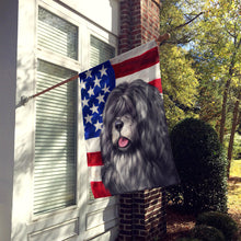 Load image into Gallery viewer, Portuguese Sheepdog American Flag Flag Canvas House Size CK6475CHF