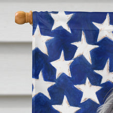 Load image into Gallery viewer, Portuguese Sheepdog American Flag Flag Canvas House Size CK6475CHF