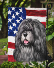 Load image into Gallery viewer, Portuguese Sheepdog American Flag Garden Flag - Outdoor Decorative Yard Flag CK6475GF