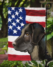 Load image into Gallery viewer, Portuguese Cattle Dog American Flag Garden Flag - Outdoor Decorative Yard Flag CK6476GF