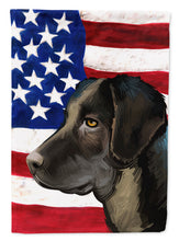 Load image into Gallery viewer, Portuguese Cattle Dog American Flag Garden Flag - Outdoor Decorative Yard Flag CK6476GF