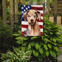 Load image into Gallery viewer, Catahoula Leopard Dog American Flag Garden Flag - Outdoor Decorative Yard Flag CK6479GF