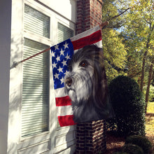 Load image into Gallery viewer, Catalan Sheepdog Dog American Flag Flag Canvas House Size CK6480CHF