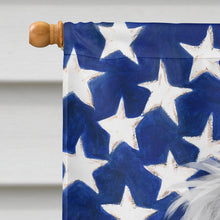 Load image into Gallery viewer, Caucasian Shepherd Dog American Flag Flag Canvas House Size CK6481CHF