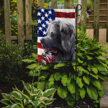 Load image into Gallery viewer, Caucasian Shepherd Dog American Flag Garden Flag - Outdoor Decorative Yard Flag CK6481GF