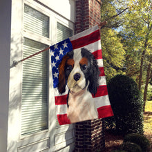 Load image into Gallery viewer, Cavalier Spaniel American Flag Flag Canvas House Size CK6482CHF