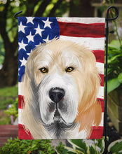 Load image into Gallery viewer, Central Asian Shepherd Dog American Flag Garden Flag - Outdoor Decorative Yard Flag CK6483GF