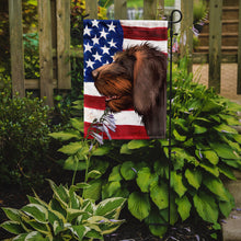 Load image into Gallery viewer, Cesky Fousek Dog American Flag Garden Flag - Outdoor Decorative Yard Flag CK6484GF