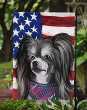 Load image into Gallery viewer, Chinese Crested Dog American Flag Garden Flag - Outdoor Decorative Yard Flag CK6487GF
