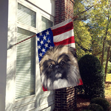 Load image into Gallery viewer, Chinese Imperial Dog American Flag Flag Canvas House Size CK6488CHF