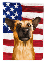 Load image into Gallery viewer, Chinook Dog American Flag Garden Flag - Outdoor Decorative Yard Flag CK6489GF