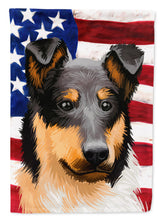 Load image into Gallery viewer, Collie Rough Dog American Flag Garden Flag - Outdoor Decorative Yard Flag CK6492GF