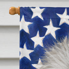 Load image into Gallery viewer, Coton de Tulear Dog American Flag Flag Canvas House Size CK6495CHF