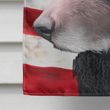 Load image into Gallery viewer, Curly-Coated Retriever American Flag Flag Canvas House Size CK6498CHF