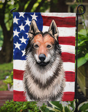 Load image into Gallery viewer, Czechoslovakian Wolfdog American Flag Garden Flag - Outdoor Decorative Yard Flag CK6499GF