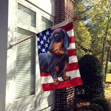Load image into Gallery viewer, Dachshund Dog American Flag Flag Canvas House Size CK6500CHF