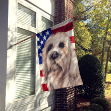 Load image into Gallery viewer, Dandie Dinmont Terrier American Flag Flag Canvas House Size CK6501CHF