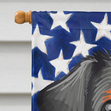 Load image into Gallery viewer, Danish-Swedish Farmdog American Flag Flag Canvas House Size CK6502CHF