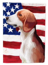 Load image into Gallery viewer, Deutsche Bracke Dog American Flag Flag Canvas House Size CK6503CHF