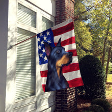 Load image into Gallery viewer, Doberman Pinscher Dog American Flag Flag Canvas House Size CK6504CHF