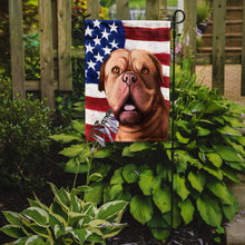 Load image into Gallery viewer, Dogue de Bordeaux Dog American Flag Garden Flag - Outdoor Decorative Yard Flag CK6505GF