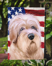 Load image into Gallery viewer, Dutch Smoushond Dog American Flag Garden Flag - Outdoor Decorative Yard Flag CK6508GF