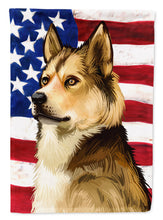 Load image into Gallery viewer, East Siberian Laika Dog American Flag Flag Canvas House Size CK6509CHF