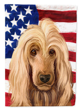 Load image into Gallery viewer, English Cocker Spaniel American Flag Garden Flag - Outdoor Decorative Yard Flag CK6511GF