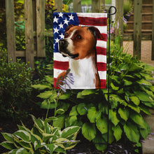 Load image into Gallery viewer, English Foxhound Dog American Flag Garden Flag - Outdoor Decorative Yard Flag CK6512GF