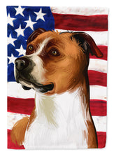 Load image into Gallery viewer, English Foxhound Dog American Flag Garden Flag - Outdoor Decorative Yard Flag CK6512GF