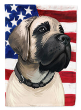 Load image into Gallery viewer, English Mastiff Dog American Flag Flag Canvas House Size CK6513CHF