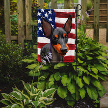 Load image into Gallery viewer, English Toy Terrier American Flag Garden Flag - Outdoor Decorative Yard Flag CK6515GF