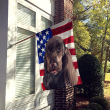 Load image into Gallery viewer, Field Spaniel Dog American Flag Flag Canvas House Size CK6521CHF