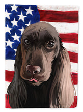 Load image into Gallery viewer, Field Spaniel Dog American Flag Flag Canvas House Size CK6521CHF
