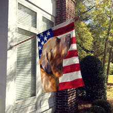 Load image into Gallery viewer, Fila Brasileiro Dog American Flag Flag Canvas House Size CK6522CHF