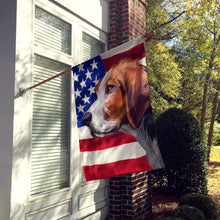Load image into Gallery viewer, Finnish hound Dog American Flag Flag Canvas House Size CK6523CHF