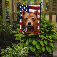 Load image into Gallery viewer, Finnish Spitz Dog American Flag Garden Flag - Outdoor Decorative Yard Flag CK6525GF