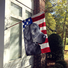 Load image into Gallery viewer, Flat-Coated Retriever American Flag Flag Canvas House Size CK6526CHF
