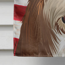 Load image into Gallery viewer, Fox Terrier Wire Dog American Flag Flag Canvas House Size CK6527CHF