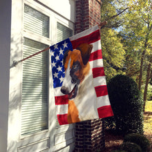 Load image into Gallery viewer, Fox Terrier Smooth Dog American Flag Flag Canvas House Size CK6528CHF
