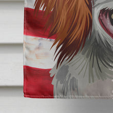 Load image into Gallery viewer, French Brittany Dog American Flag Flag Canvas House Size CK6529CHF