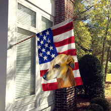 Load image into Gallery viewer, Galgo Espanol Dog American Flag Flag Canvas House Size CK6530CHF