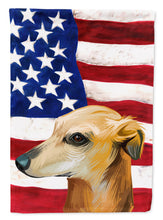 Load image into Gallery viewer, Galgo Espanol Dog American Flag Garden Flag - Outdoor Decorative Yard Flag CK6530GF