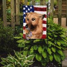 Load image into Gallery viewer, Garafian Shepherd Dog American Flag Garden Flag - Outdoor Decorative Yard Flag CK6531GF
